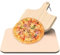 Pizza Stone and Peel Set - 38X30CM Pizza Stone for BBQ Pizza Oven, Grill, BBQ with Aluminium Pizza Paddle for Perfect Pizza Crust - Baking Stone for Pizza, Bread, Cookies Pizza Oven Access