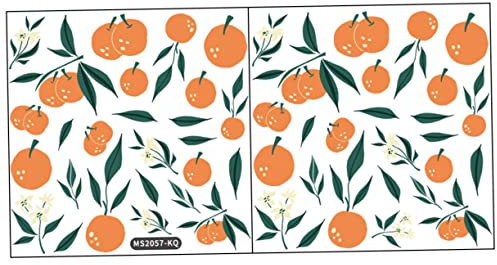 ibasenice 2er Set Selbstklebende Obst Wandaufkleber Dekorative Wandsticker Mit Fruchtigem Design Für Kreative Raumgestaltung Ideal Für Küche Und Kinderzimmer