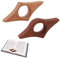 OUDQFCJ Porte-livre en Bois, Porte-page Créatif Fait à la Main, Bague de Lecture, Gadget de Lecture, Cadeau pour les Amateurs de Livres, les Vers de Livres et les Enseignants (23 mm) (Bois de Noyer)