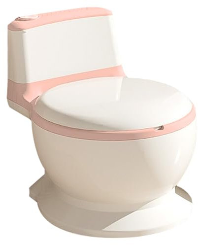 Baby Wc Infantil - Vaso bianco con suono di scarico - Base antiscivolo per la sicurezza del tuo bambino - Rosa-2 pezzi