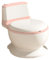 Pot blanc Baby WC Infantil - Avec sonore de vidange - Base antidérapante pour la sécurité de votre Bébé-Rose-2PC
