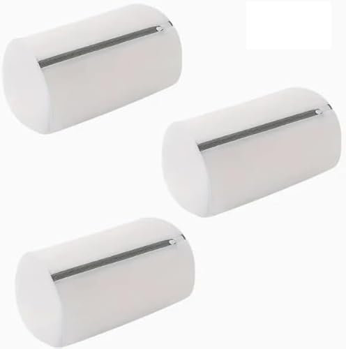 Set di 3 sacchetti per biancheria multiuso per lavatrice, sacchetti di lavaggio in rete resistente con cerniera (ideali per scarpe, calze, reggiseno...)