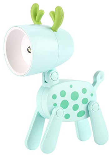 Lurrose Cartoon Hirsch Led Nachtlicht Kinderzimmer Nachtlampe Kleiner Nachttischlampe Verstellbar Grün Kreatives Schlafzimmerlicht Geschenk