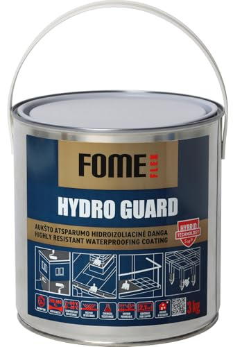 FOME FLEX HydroGuard Dichtstoff – Lösungsmittelfreies Hybrid-Polymer, 2-Schicht-Auftrag, haftet ohne Primer, dichtet Risse & Undichtigkeiten auf Dächern, Wänden & mehr - 3 kg