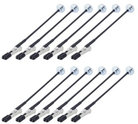 Orivin 12 Pack Third Hand Soldering with Magnetic Base, Flexible Gooseneck 360 Degree Adjustable Helping Hand Soldering Aid Model Making Jewellery Accessories
