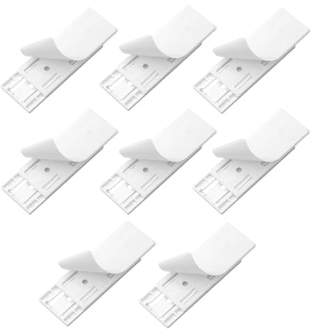Lot De 8 Supports De Multiprise Autocollants, Supports Muraux Transparent Pour Organiser Prises, Routeurs Wi-Fi, Télécommandes Et Boîtes À Mouchoirs, Pour Cuisine, Bureau Et Maison, Support Multiprise