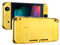 eXtremeRate Coque Customisé avec Boutons Complete pour Nintendo Switch, Housse avec Bouton pour Switch Console Joycons, Coque et Bouton de Remplacement pour Nintendo Switch Chromé Doré