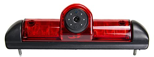 HD Farb-Rückfahrkamera (E9 /E-Mark-Zulassung) in 3. Bremsleuchte integriert mit Mikrofon,Dach Kamera in 3. Bremsleuchte für FIAT Ducato Citroen Jumper II Typ 250 Relay Peugeot Boxer 06-17