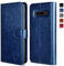 OCASE Cover Samsung S10, Custodia Galaxy S10 Interno TPU Antiurto Portafoglio, Supporto Stand, Carta Fessura, Cover di Pelle Case Flip Custodia per Samsung Galaxy S10 - Blu