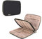 Teamoy Borsa per Uncinetto, Organizer per Ferri da Maglia (Fino a 20.3cm), Borsa a Doppio Strato con più Tasche per Uncinetto e Lavoro a Maglia Accessori, Nero(Solo Borsa)