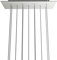 creative cables Rechteckiges XXL 11-Loch und 6 Seitenlöchern Lampenbaldachin, Rose-One-Abdeckung, Abmessungen 675 x 225 mm - Matt White Dibond, Schwarz