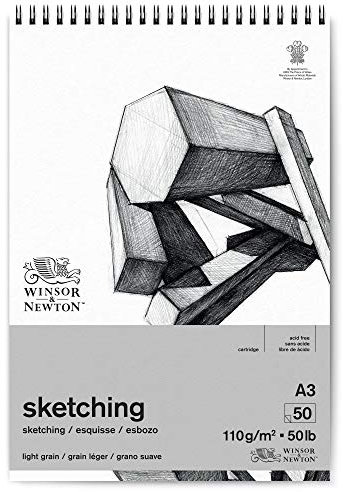 Winsor & Newton 6672003 Skizzenpapier, Extra Weiß, DIN A3