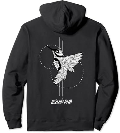 Liquid Drum N Bass Music Liquid Funk DnB Bird Pullover Hoodie