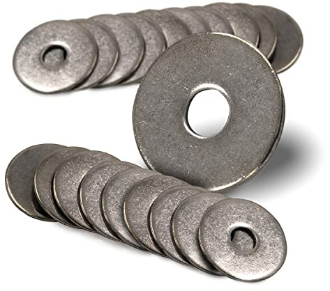 PROTECH 20 Stück Karosseriescheiben für M5 rostfreier Edelstahl A2 V2A Kotflügelscheiben Unterlegscheiben U-Scheiben 5,3x30mm Außendurchmesser 30mm