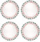 Harvey & Mason Set Of 4 Dinner Plates Joy Range Porcelain Festive Christmas Dinner Setting Decor Party