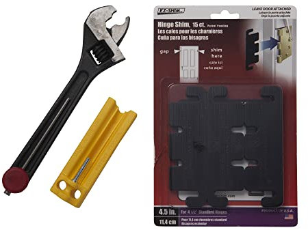 Door Straightener Kit - Hinge Shim, Knuckle Bender, Hinge Pin Removal Tool (4.5 Inch)