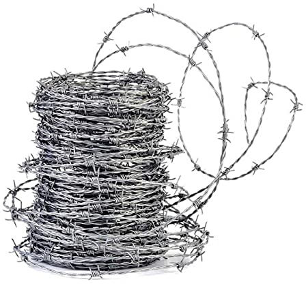 AWSAD Stacheldraht Aus Stahldraht Drahtzaun Drahtgitter Anti-Klettern Diebstahlschutz Zaun Maschenzaun Sicherheitsmaßnahmen für Zaun (Color : 1.8mm Steelwire, Size : 40M)