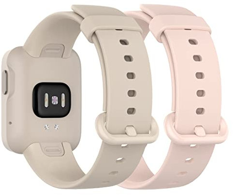 Pheant Sportarmband Kompatibel mit Xiaomi Mi Watch Lite Armband [2 Stück] Silikon Ersatzarmband für Mi Watch Lite