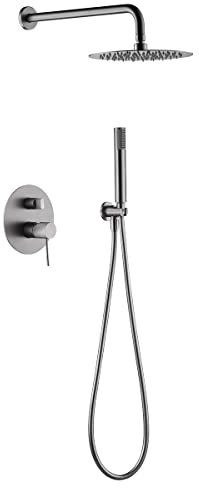 IMEX GPD038/NQ LINE Conjunto de Ducha Empotrado Monomando Níquel Cepillado