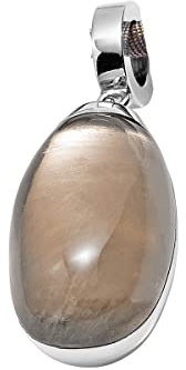 Anhänger mit Rauchquarz aus Edelstahl