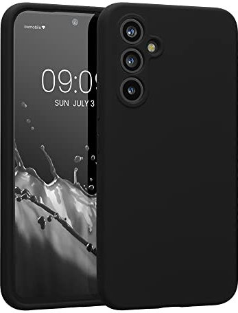 kwmobile Hülle kompatibel mit Samsung Galaxy A54 5G Hülle - A54 Case gummiert - Silikon Handyhülle - Schutzhülle Schwarz