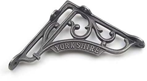 Victorian Style Yorkshire Shelf Brackets Antique Cast Iron - Pair of Brackets 6 x 6