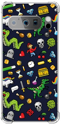 Movilshop Anti-Shock Case for Google Pixel 8 Pro Drawing Gamers [Retro Pixel Art 8-bit Game Icons] Reinforced Corner Silicone 1.5 mm Thickness Flexible Transparent Bumper Gel TPU