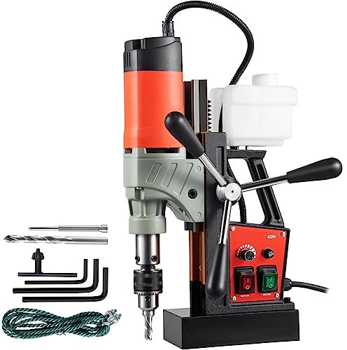 Trapano a colonna magnetico, 1200W 40mm 13000N Macchina per perforazione elettrica da banco magnetica per l'ingegneria della struttura in acciaio