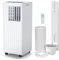 Portable Air Conditioner 9000BTU 3 In1 Air Conditioning Unit, Dehumidifier 42L/Day,Cooler,Fan with 2 Speeds, Digital Display & Remote Control,24 Hours Timer for Room Office Kitchen,Low Noise Levels