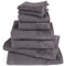 Pure Label 8-TLG. Handtücher Set aus 100% Baumwolle, saugstark und weich - 2X Badetuch (70x140 cm) 2X Handtuch (50x100cm) 2X Gästetuch (30x50 cm) 2X Waschlappen (16x21 cm), Anthrazit - Grau