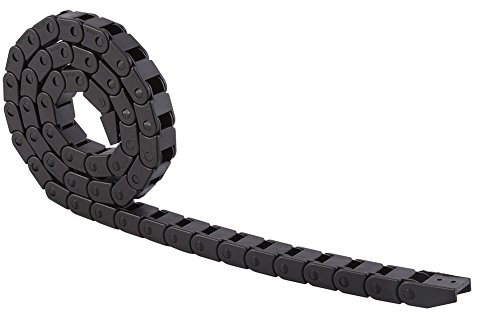 R28 Schwarze Nylon-Kabelschleppkette – Robuster 1000 Mm/40-Draht-Träger für 3D-Drucker und CNC-Fräsen