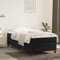 Rantry Box Spring Bettgestell aus schwarzem Samt, 80 x 200 cm, Lattenrost für Doppelbett, Bettgestell
