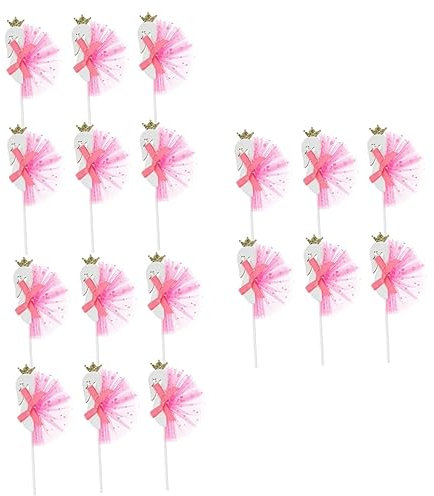 Alasum 18stücke Schwäne Mesh-gauze Mit Schleifen- Cake Toppers Für Kuchen Muffins Und Obst Rosa Party-dekoration Für Geburtstagsfeiern Und Besondere Anlässe