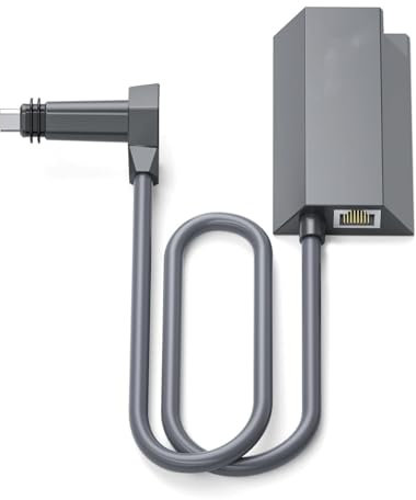 Adaptateur Ethernet Réseau Externe, Adaptateur Ethernet pour Antenne Rectangulaire Internet par Satellite V2, Adaptateur Internet par Satellite RJ45 Gigabit pour Gen 2