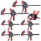 Spurtar 8 pezzi morsetti da falegname 150 mm e 300 mm morsetti per carichi pesanti 150 mm morsetti a molla per lavorazione del legno lavorazione dei metalli artigianato Progetti domestici fai da te