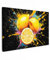 MuchoWow© Wandbilder 90x60 cm Wohnzimmer Wanddeko Schlafzimmer Zimmerdeko Wandgemälde Zimmer Deko auf Wand Dekoration Wall Art Zitrone - Graffiti - Bunt - Farbe - Modern