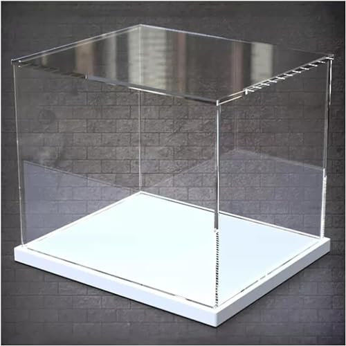 ZIUBMVDYC Acryl-Vitrine, for Sammlerstücke, Actionfiguren/Minifiguren(White,(LxWxH) 35x30x30cm)