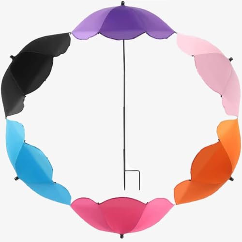 VLKLPZAHAK Hoher Pflanzenschirm Teleskop Pflanzen Schatten Abdeckung Leichter Gartenschirm Grün Außenbereich Pflanzenabdeckung Für Blumen, Verstellbare Sonnenschirm(Pink)