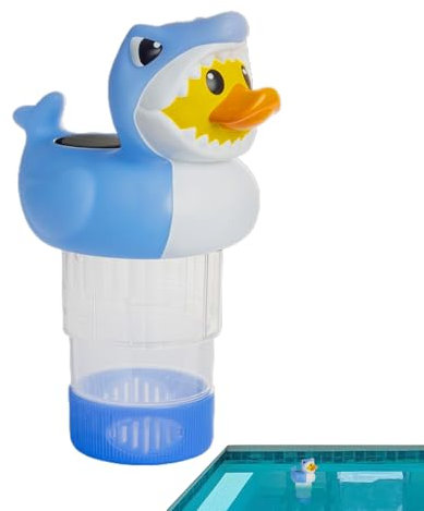 Solar Floater, Chlorine Dispenser, Smart Pool Cleaner, Solar Powered Top, Large Tank Capacity, Filter Included, Energy Saving Design with Slow Release, Ideal for Spa, Tub Use