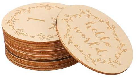 Operitacx 14pièces Jalon Cartes Jalon Disques Jalon Cartes Disques pour Photos Garçon Fille Décoration Fête