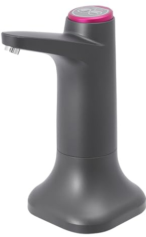 Pompe à eau DanGee - Pompe à eau - Batterie USB - 1200 mAh - Compatible avec 5 l, 7,5 l, 11 l - 18,9 litres - Pour camping, école, bureau, maison (noir)