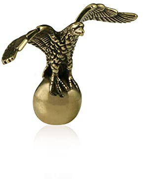 LCHJX Messing-Adler-Figur, Kupfer-Tiere, Vogel, Miniatur-Statue, Skulptur, Kunsthandwerk, Sammlung, Desktop-Ornament, Zuhause, Sand, Tischdekoration, Zubehör, Studie, Briefbeschwerer