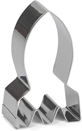 Patisse Ausstechform Rakete Edelstahl 7 cm, Silber, 7 x 7 x 7 cm