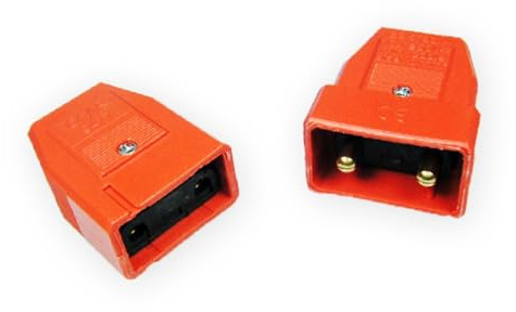 Lyvia Electrical 9417OR 10A 2 Pin Connector, Orange