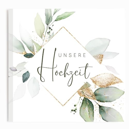 Fabelhafte Dinge Gästebuch Hochzeit Fotobuch Hochzeitsbuch Gäste Boho für Hochzeiten Geschenk blanko Naturpapier