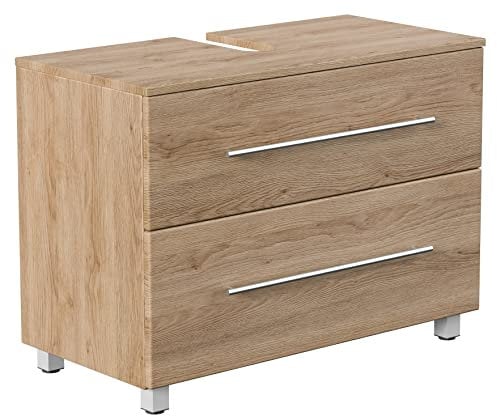 emotion Universal Unterbau auf Standfüßen 85 cm SoftClose Eiche hell