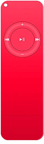 MP3-Player, 8-GB-Musikplayer, eingebauter Lautsprecher, ultraflacher Musikplayer, tragbarer verlustfreier HiFi-Sound, Unterstützung von bis zu 128 GB (Rot)