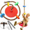 Balançoire en Corde d'escalade,Disque Siège de Balançoire,Balançoire en Plastique,Banc de Balançoire,Balançoire avec Plateforme,Corde d'escalade pour Jardin ou Slackline