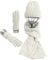 Warmiehomy Mütze Schal Handschuh Set Damen für Winter, 3 in 1 Warmes Strickmütze Set für Skifahren Aufflug Camping Reissen Weiß