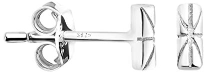 SOFIA MILANI - Damen Ohrringe 925 Silber - Stab Union Jack Ohrstecker - E1384
